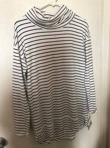 Liz Claiborne  Weekend Long Sleeve Top Offwhite S