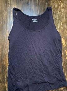 LANE BRYANT Basic Tank Top- Black Rayon/Spandex Stretch Womens EUC Sz 22/24