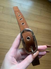 Brown Belt With Gold Details