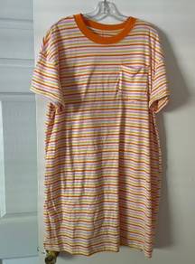 Time & Tru  Striped Tee Shirt Dress