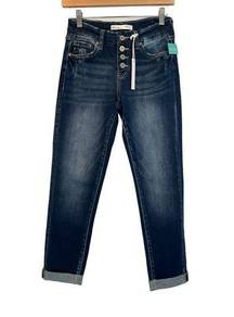 KanCan For Maurices Boyfriend Button Fly Jeans‎ Womens Size 23 Stretch Mid Rise