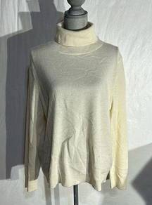 Antonio Melani Ivory Turtleneck - Size XL - NWT