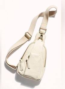 Free People  Hudson Leather Crossbody Sling Bag