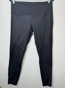 Manduka Athletic Leggings 7/8th Length in Black SIZE L LARGE