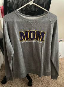 grey SFSU mom Crewneck