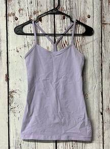 Lululemon  Power Y Built In Shelf Bra Tank - Lilac / Size 4