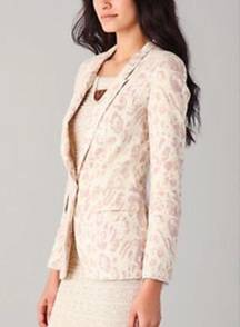 Torn by Ronny Kobo Rebecca Natural Leopard Blazer