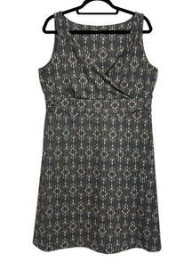 Eddie Bauer Active Tank Dress in Dark Gray Geometric Print - Size XL