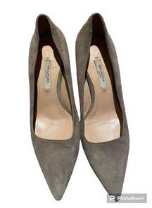 M.M.Lafleur High Heel Pump Vanessa Womens EU 36 1/2 Suede Leather Taupe