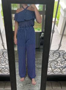 These Three Boutique Striped Jumpsuit