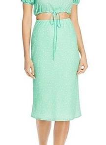 Charlie Holiday Green Midi Stellar Skirt Size xs NEW