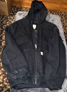 Carhartt Loose Fit Duck Insulated Jacket in Black