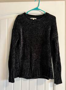 Boutique Black Chenille Sweater