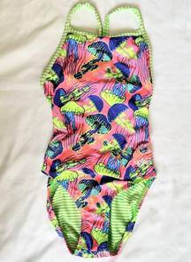 NWOT  Uglies Women's V2 Back One Piece Swimsuit - Pink Jellyfish - 30