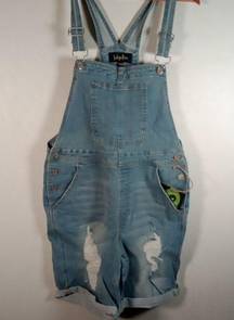 Indigo Rein super high rise overalls shorts size 13/30 women