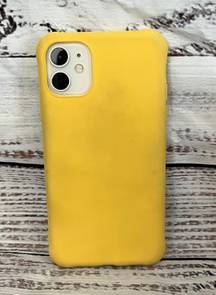 iPhone 11 Case Silicone Yellow Phone Case