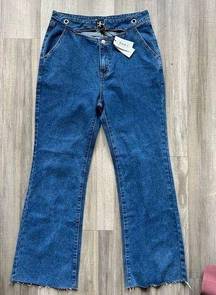 NWT Cider High Waist Cutout Bootcut Jeans