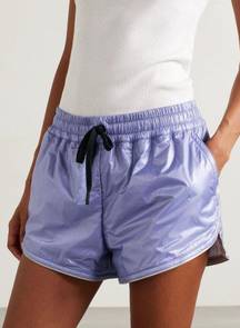 Moncler Grenoble Shorts Lavender Purple Ripstop Drawstring Polartec Insulated