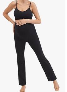 Motherhood Maternity Women's Maternity Active Over The Belly Flare Legging Yoga