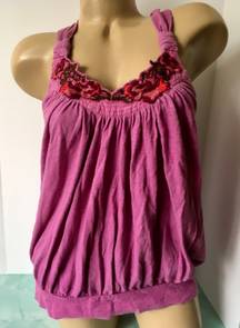 Free People Pink Halter Top, Medium