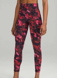 Lululemon Align High-Rise Pant Legging 28" Intensity Pink Blossom Multi