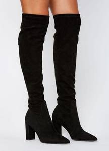 ZARA  Black High Heeled Boots Size 7