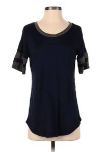 American Eagle Vintage Soft & Sexy AEO Scoop Neck Dark Blue Tee Shirt