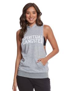 Spiritual Gangster New Without Tag  SG Collegiate Heather Gray Muscle Hoodie