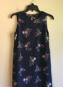 Gibson XXS petite floral navy dress