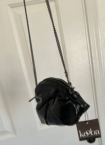 Black Leather Crossbody Bag