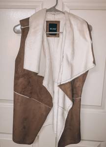 Boutique Suede And Fur Vest 