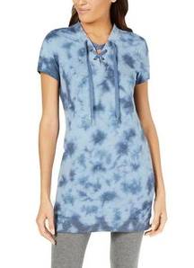 Ideology Women Blue Casual Tie dye Dress Size S