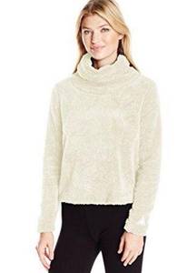 Alo Asker Cream Sherpa Pullover Sweater