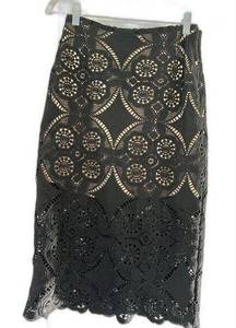 Abercrombie & Fitch black lace skirt