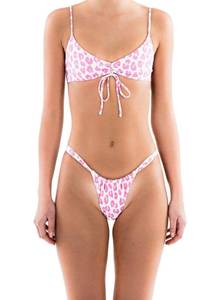 Pink Leopard Bikini Set