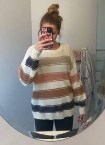 Hollister Striped Oversized Sweater