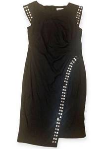 Shelby & Palmer Asymmetrical Studded dress