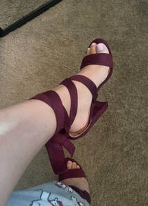 Purple Wrap Heels