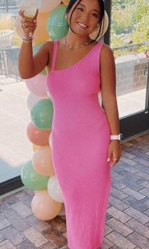 Pink Midi Dress