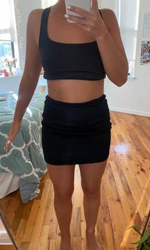 Black Tight Mini Skirt