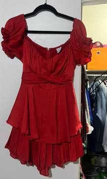 Red Gameday Romper