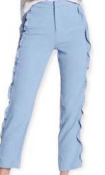 NWT Romeo & Juliette Baby Blue Ruffled Slacks