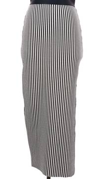 striped midi pencil skirt small