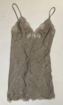 Victoria’s Secret Brown Lace Slip Dress / Lingerie - Size XS