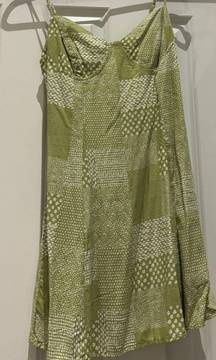 Green Patchwork  Dress