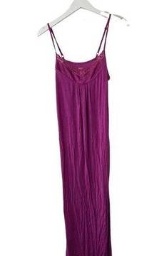 Jennifer Lopez Purple Soft Cami Night Gown Lace Trim Women's Small New