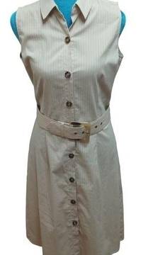 PRESTON and York classy business style dress stretchy with belt size 4 NWOT