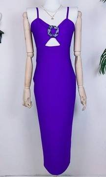 Elliatt Rosemaire Bodycon Midi Dress -Purple