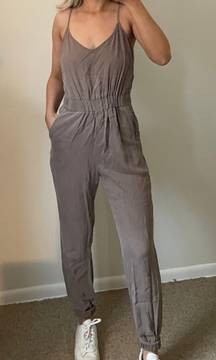 Khaki Cargo Jumpsuit