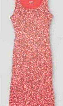 Nwt Coral Print Small Soft Stretchy Sleeveless Midi Dress ISABEL MATERNITY